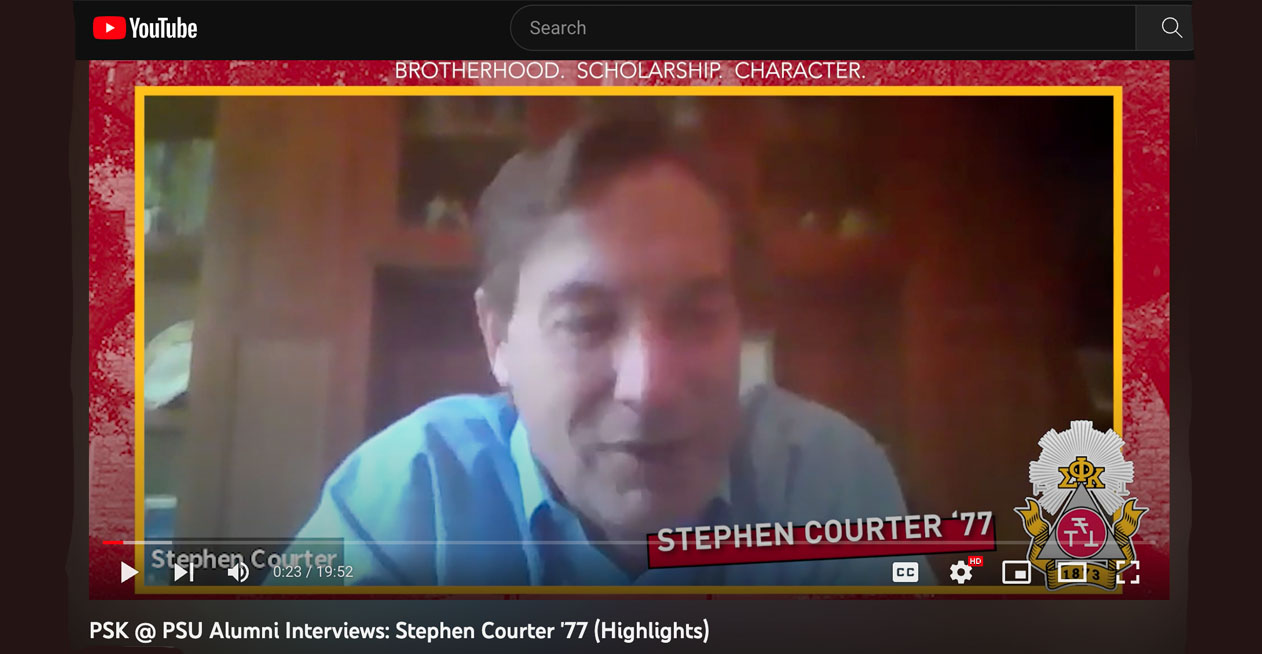 Kappa Alumni Interview Series: Stephen Courter ’77